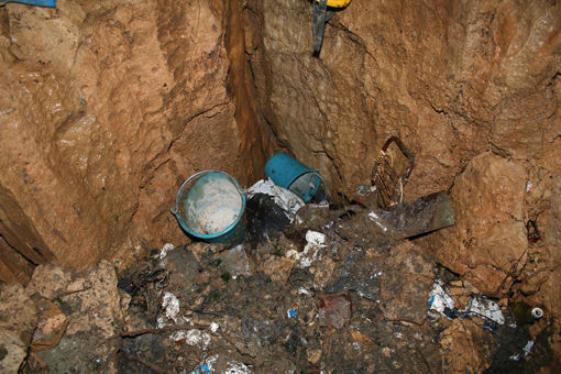 Cavité polluée
